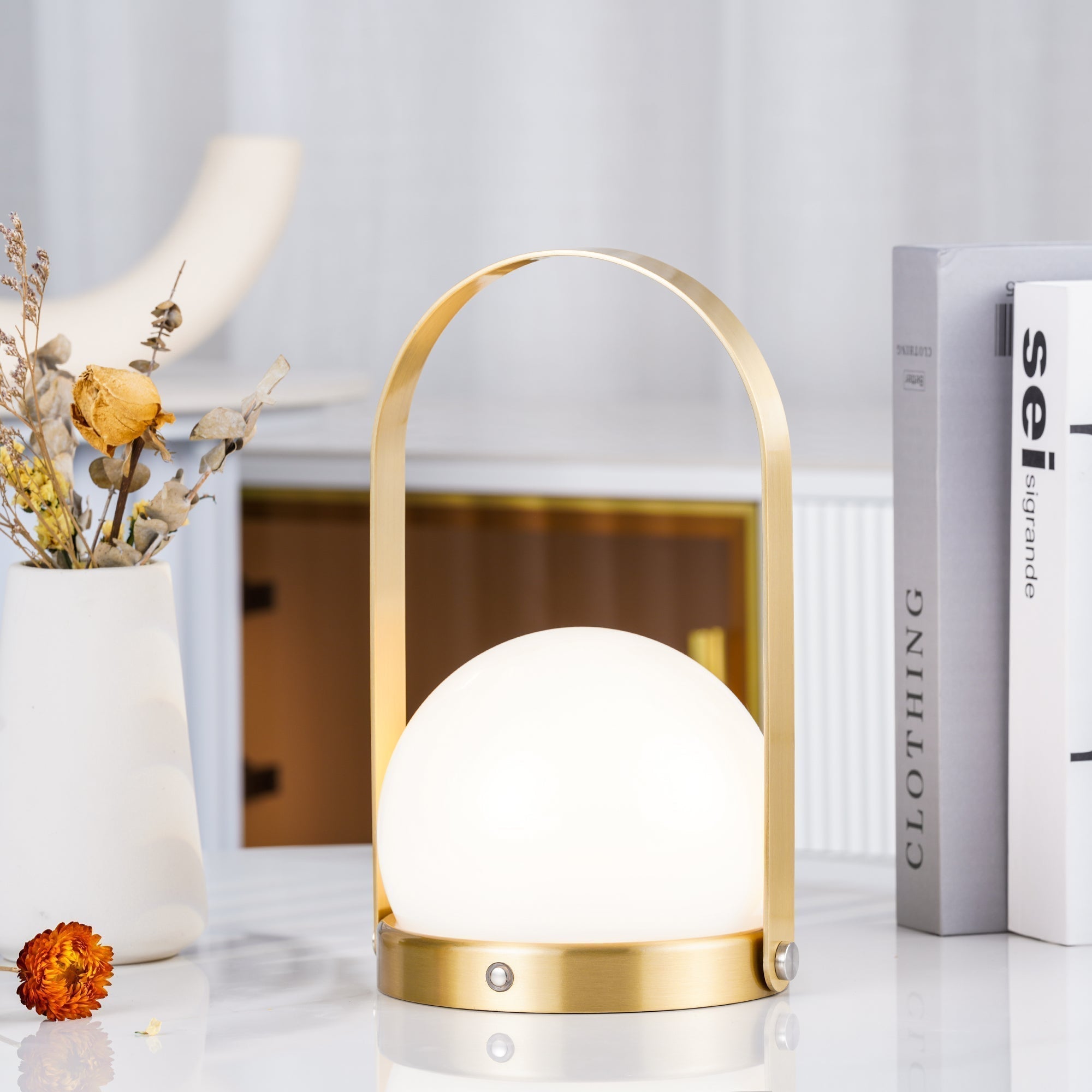 Carrie Portable Rechargeable LED Table Lamp with Built in Battery and Touch Control
