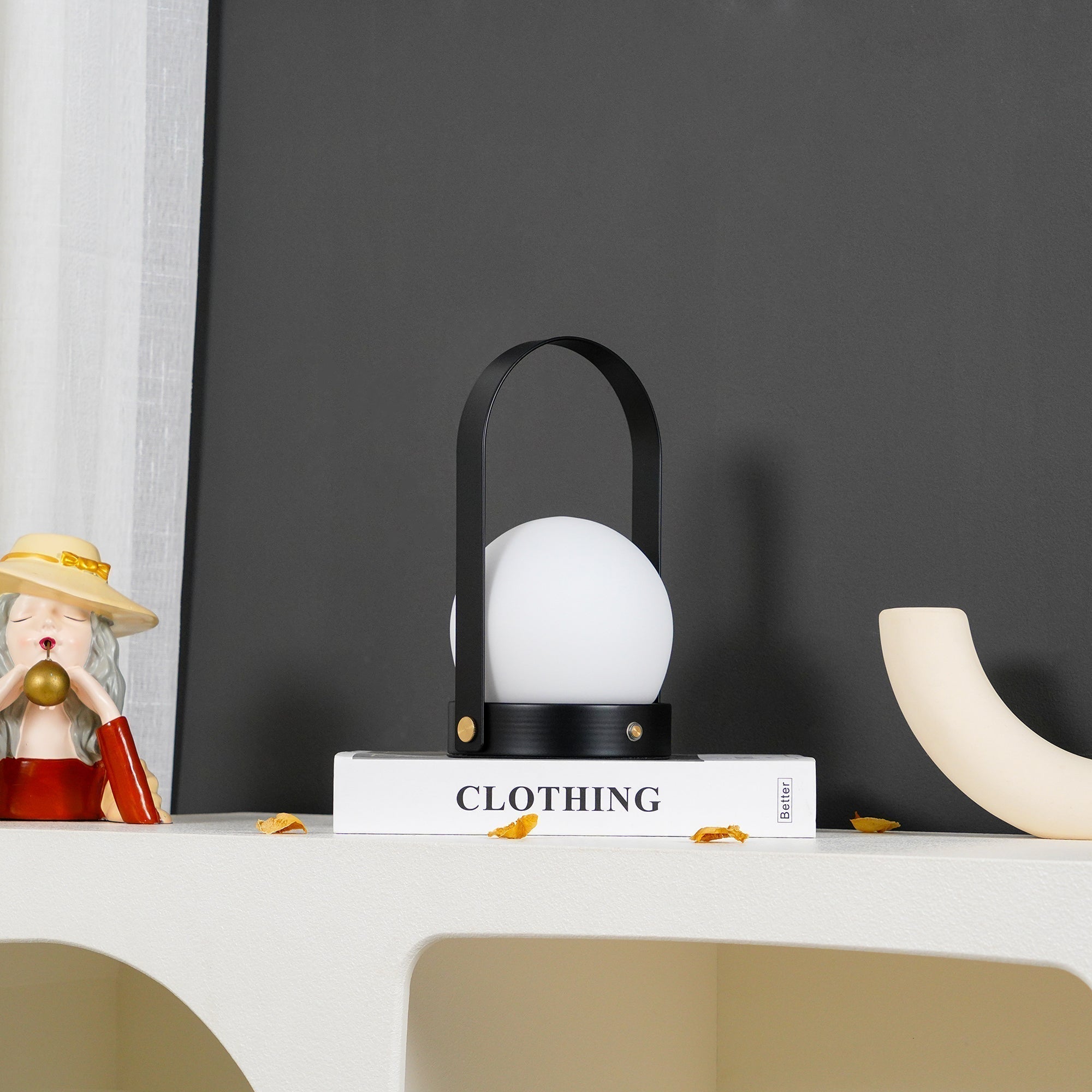 Carrie Portable Rechargeable LED Table Lamp with Built in Battery and Touch Control