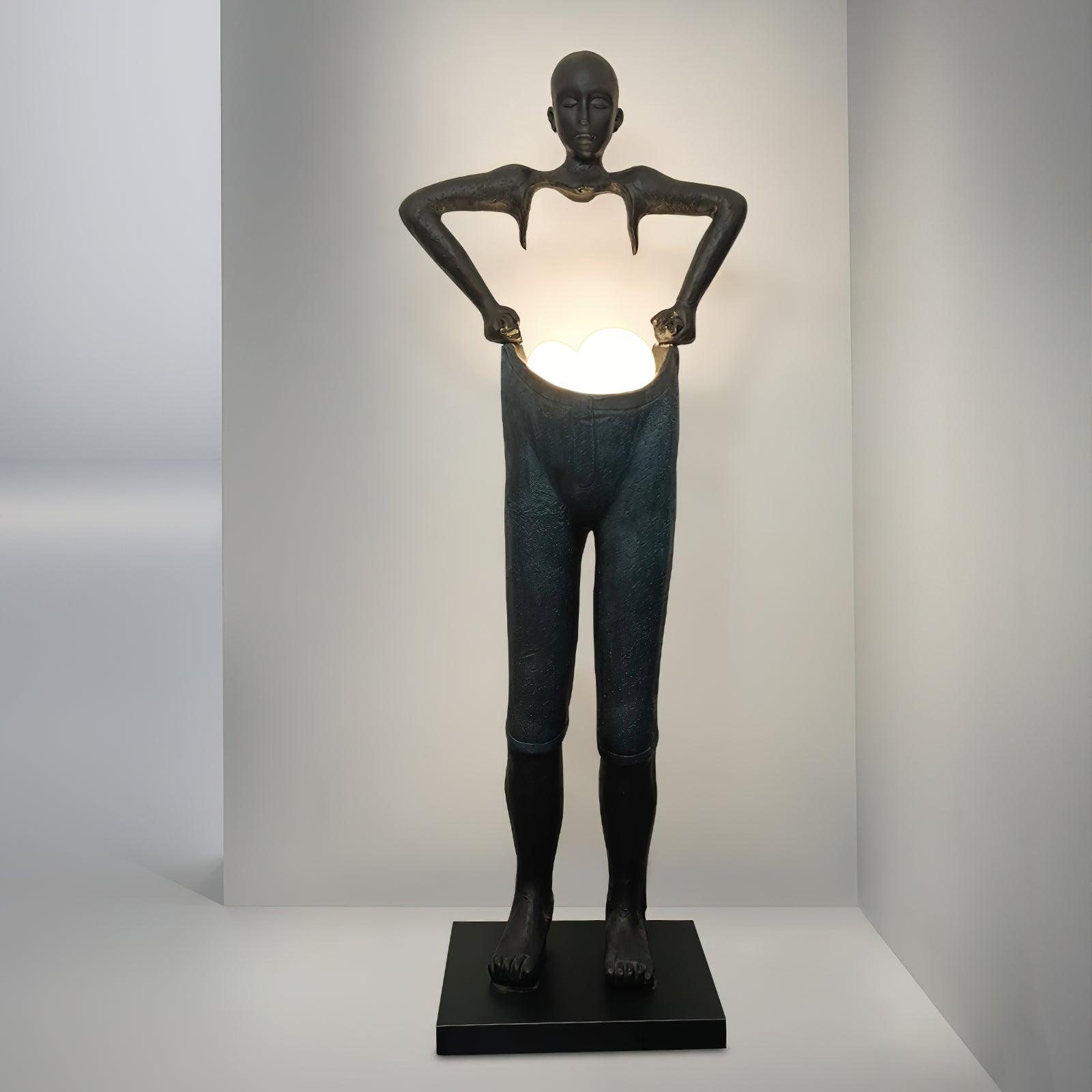 modern-figurine-artistic-floor-lamp-large-black-sculpture-light-with-glass-shade