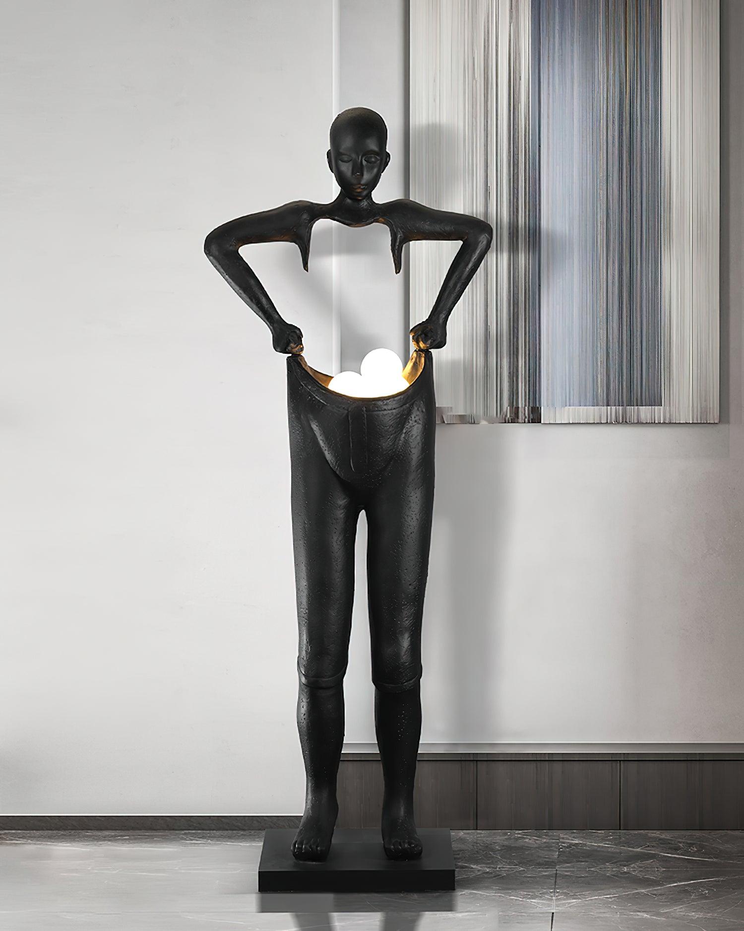modern-figurine-artistic-floor-lamp-large-black-sculpture-light-with-glass-shade