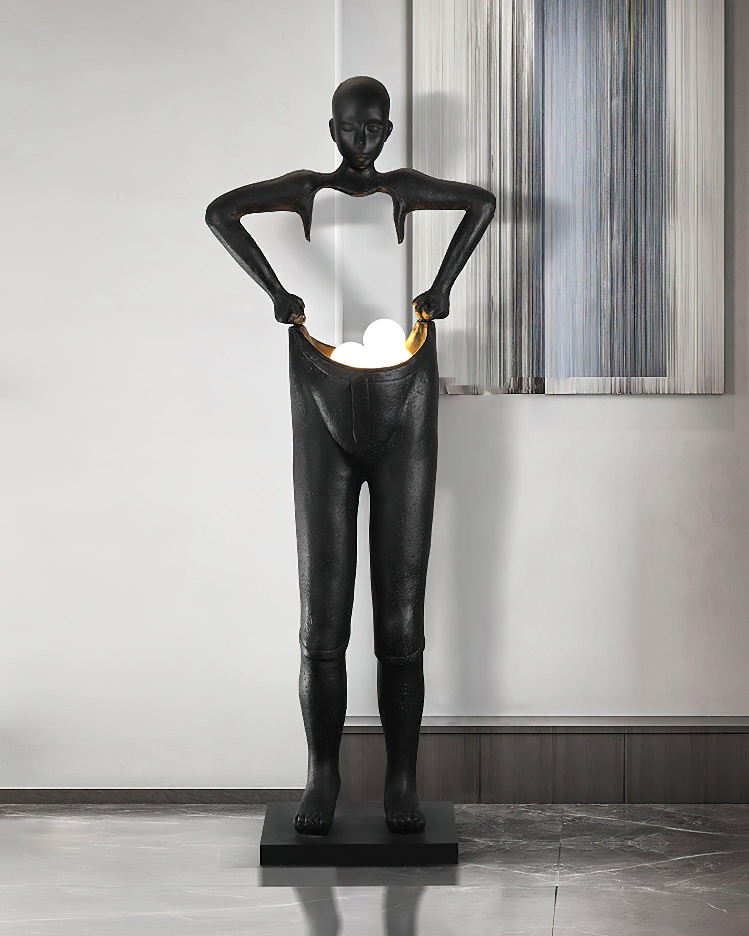 modern-figurine-artistic-floor-lamp-large-black-sculpture-light-with-glass-shade