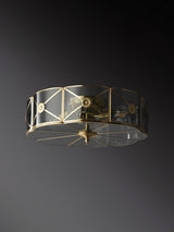 vintage-industrial-carved-brass-flush-mount-ceiling-lamp-with-glass-shade