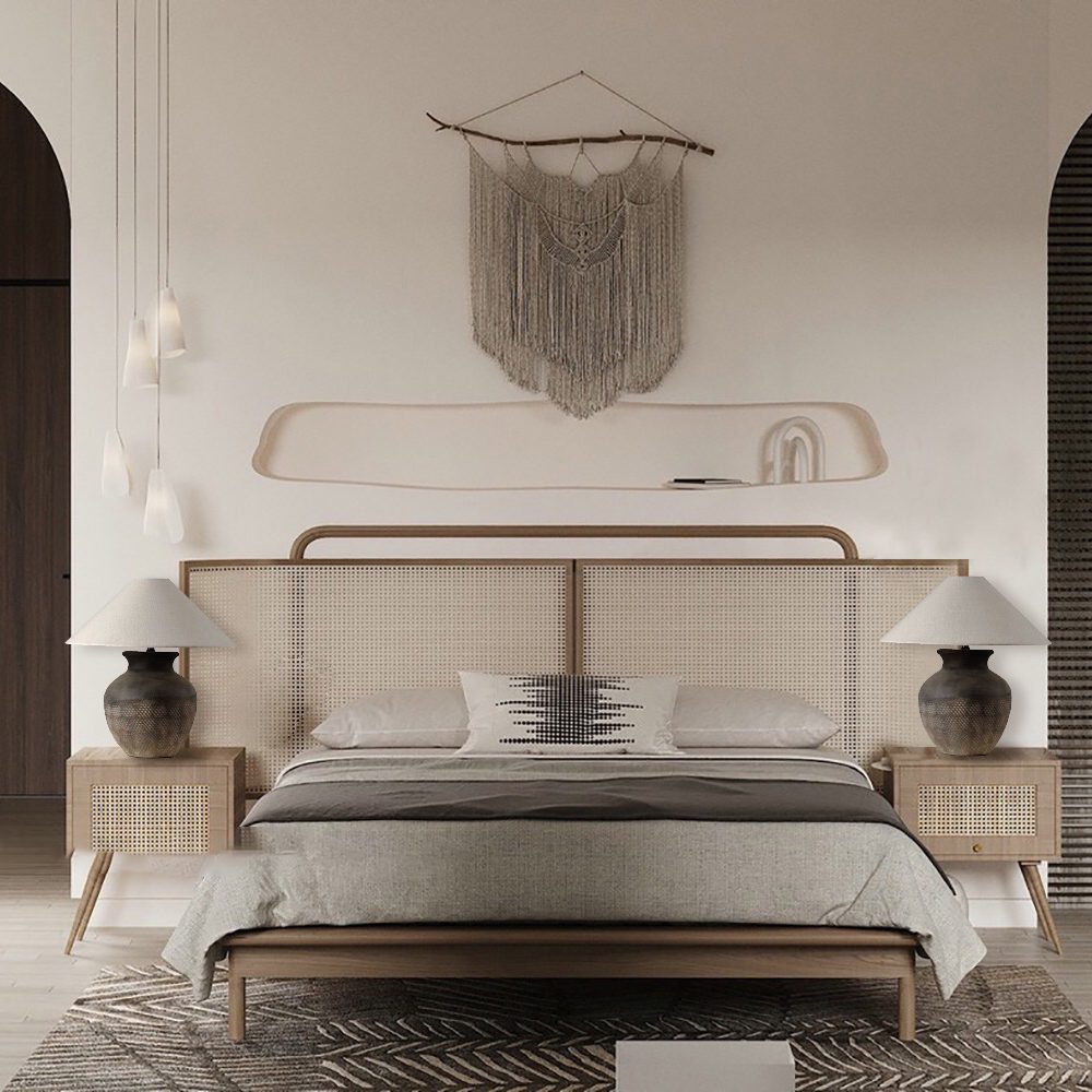 rustic-carved-ceramic-table-lamp-with-white-linen-drum-shade-and-handcrafted-earth-toned-finish