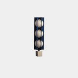 Modern Blue Column Cascade Tower Floor Lamp with Multi Tiered PVC Shades