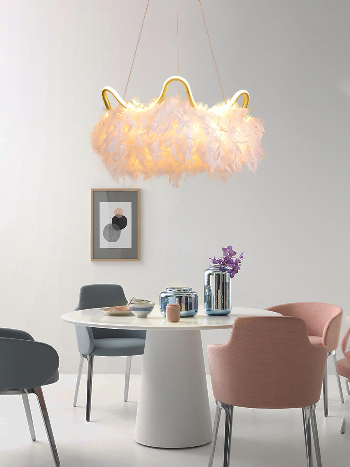 nordic-white-feather-pendant-light-with-cat-ear-design-and-adjustable-led