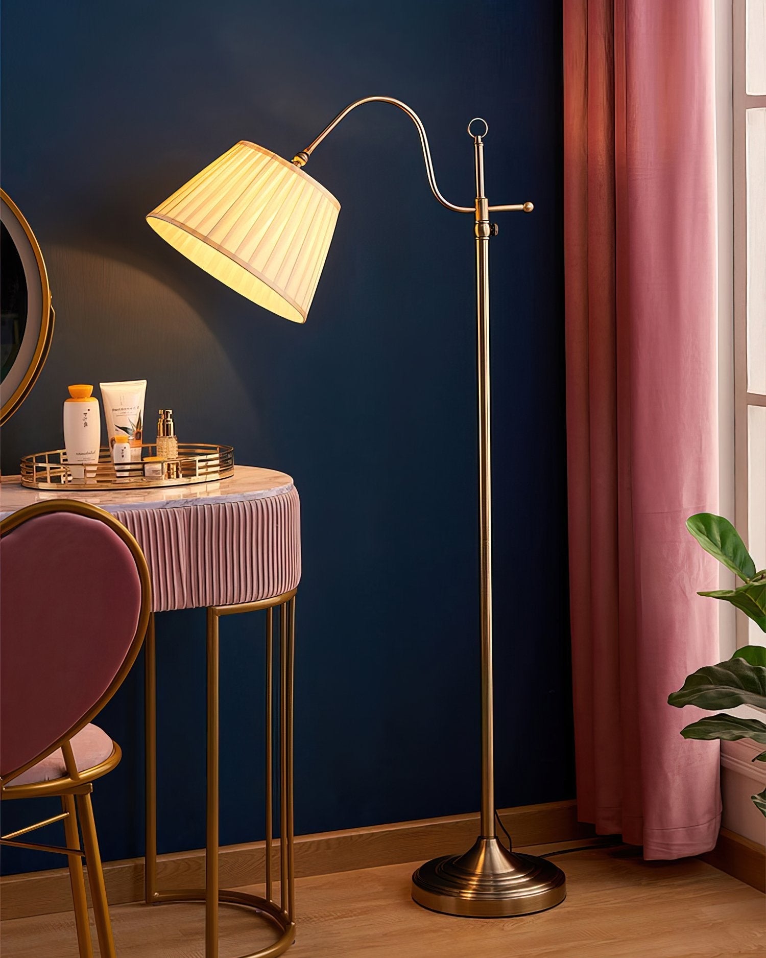 modern-bronze-metal-floor-lamp-with-adjustable-height-and-cream-fabric-parasol-shade