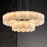 Celestial Alabaster Round Chandelier