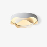 Cenia Modern Circular LED Ceiling Light White Matte Finish Minimalist Flush Mount Fixture