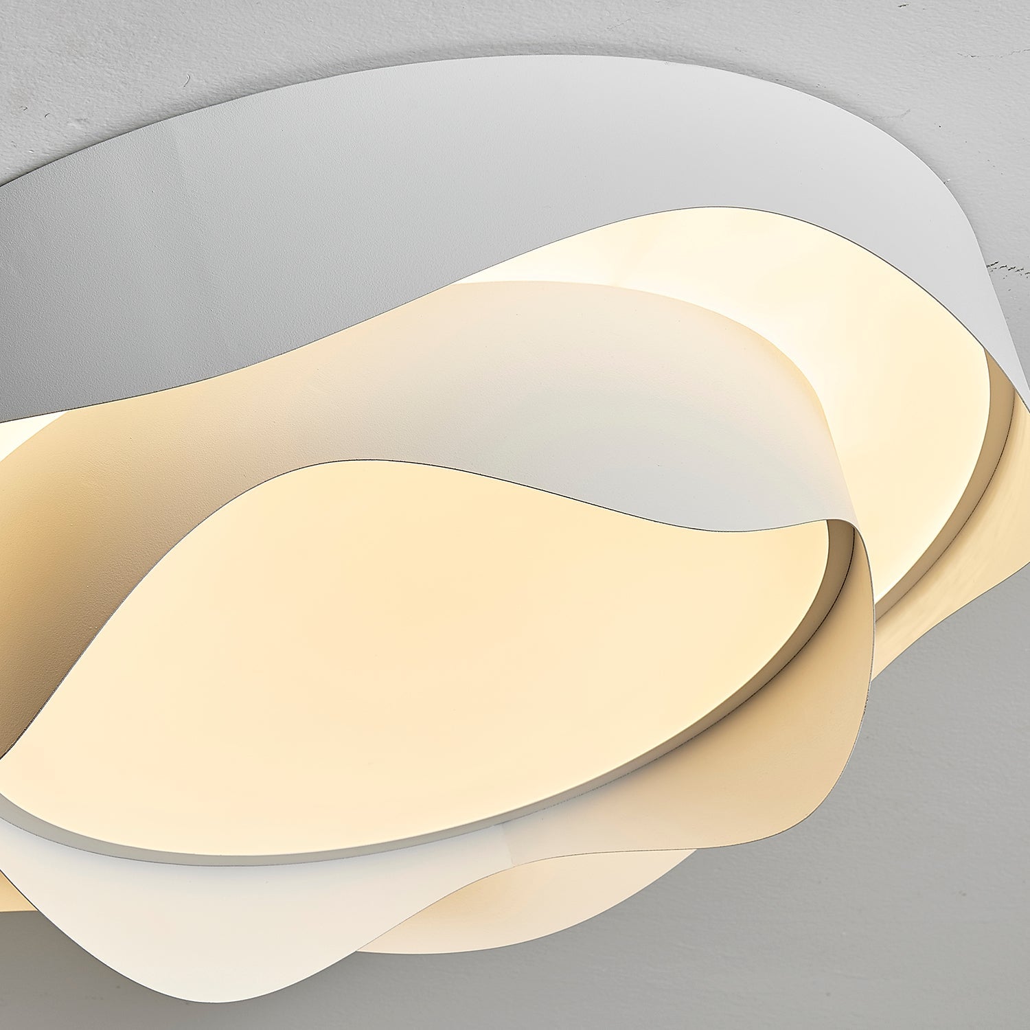 Cenia Modern Circular LED Ceiling Light White Matte Finish Minimalist Flush Mount Fixture