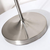 Elegant White Ceramic Ribbed Side Table Lamp for Modern Living Room Decor