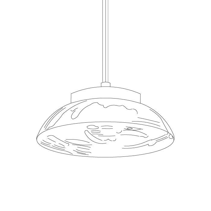 modern-ceto-single-head-led-pendant-light-with-mouth-blown-ripple-glass-shade