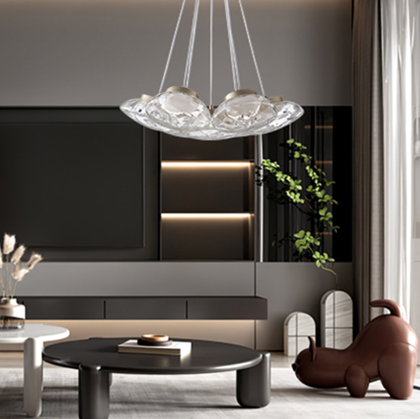 modern-ceto-style-glass-ripple-chandelier-with-integrated-led-mouth-blown-shades-for-living-room