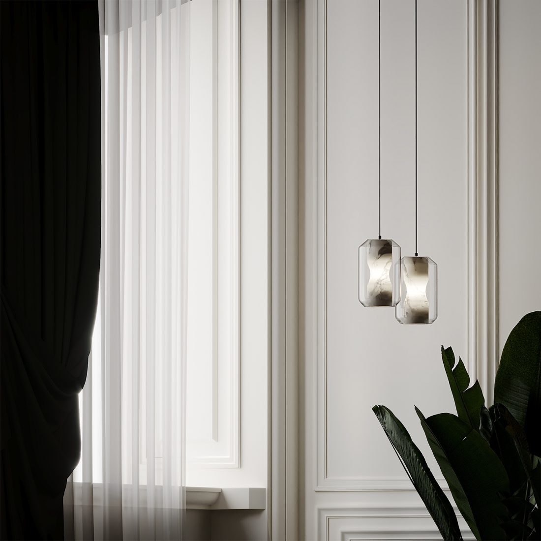 carrara-marble-and-clear-lead-crystal-chamber-pendant-lamp-with-white-marble-diffuser