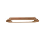 Modern Minimalist Wood and Acrylic Channel Ceiling Lamp with Integrated LED Lighting
