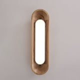 Modern Minimalist Wood and Acrylic Channel Ceiling Lamp with Integrated LED Lighting