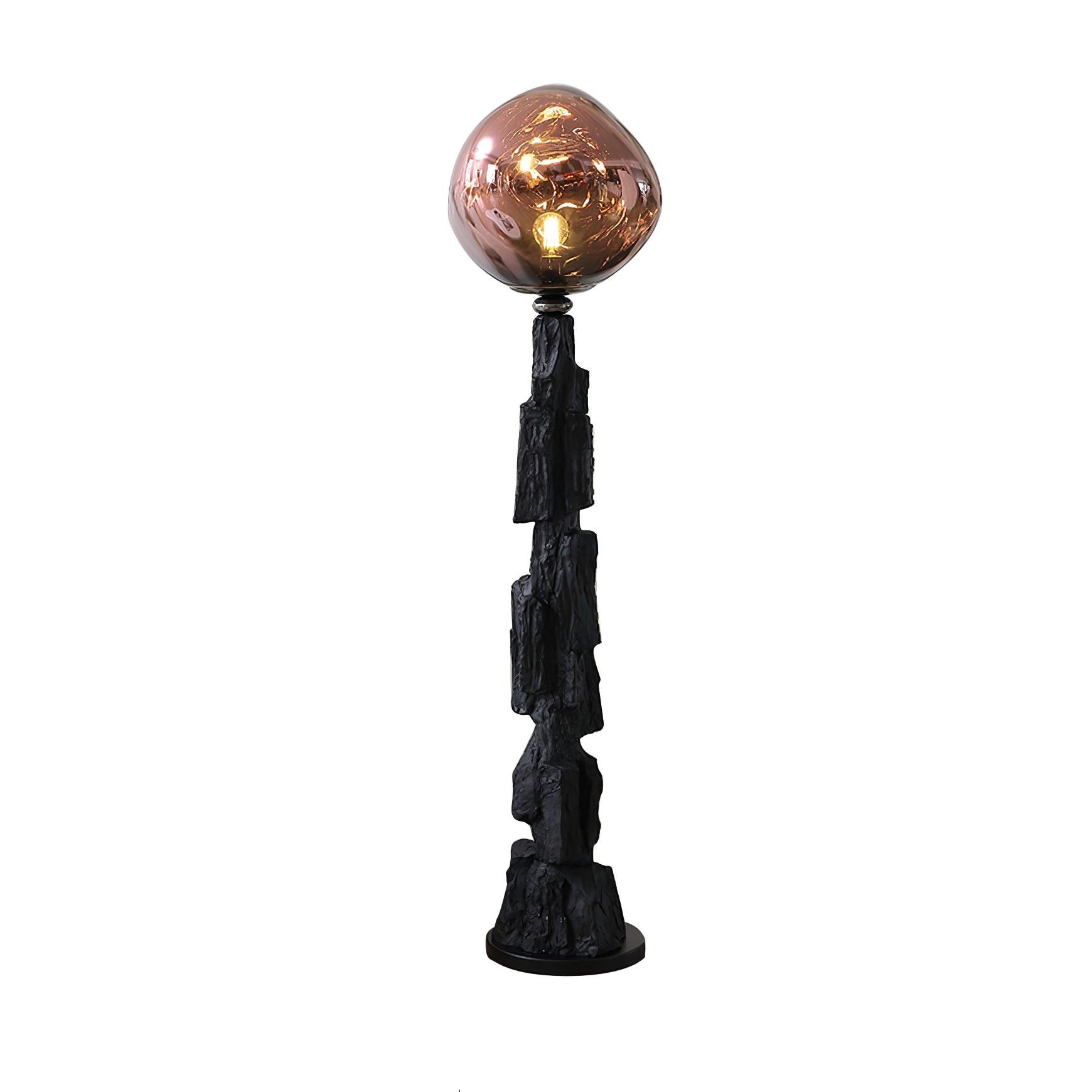 Artistic Charcoal Melt Standing Floor Lamp for Modern Home Decor and Ambient Lighting