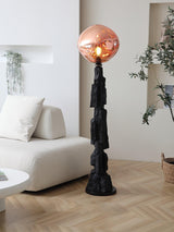 Artistic Charcoal Melt Standing Floor Lamp for Modern Home Decor and Ambient Lighting