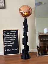 Artistic Charcoal Melt Standing Floor Lamp for Modern Home Decor and Ambient Lighting
