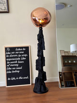 Artistic Charcoal Melt Standing Floor Lamp for Modern Home Decor and Ambient Lighting