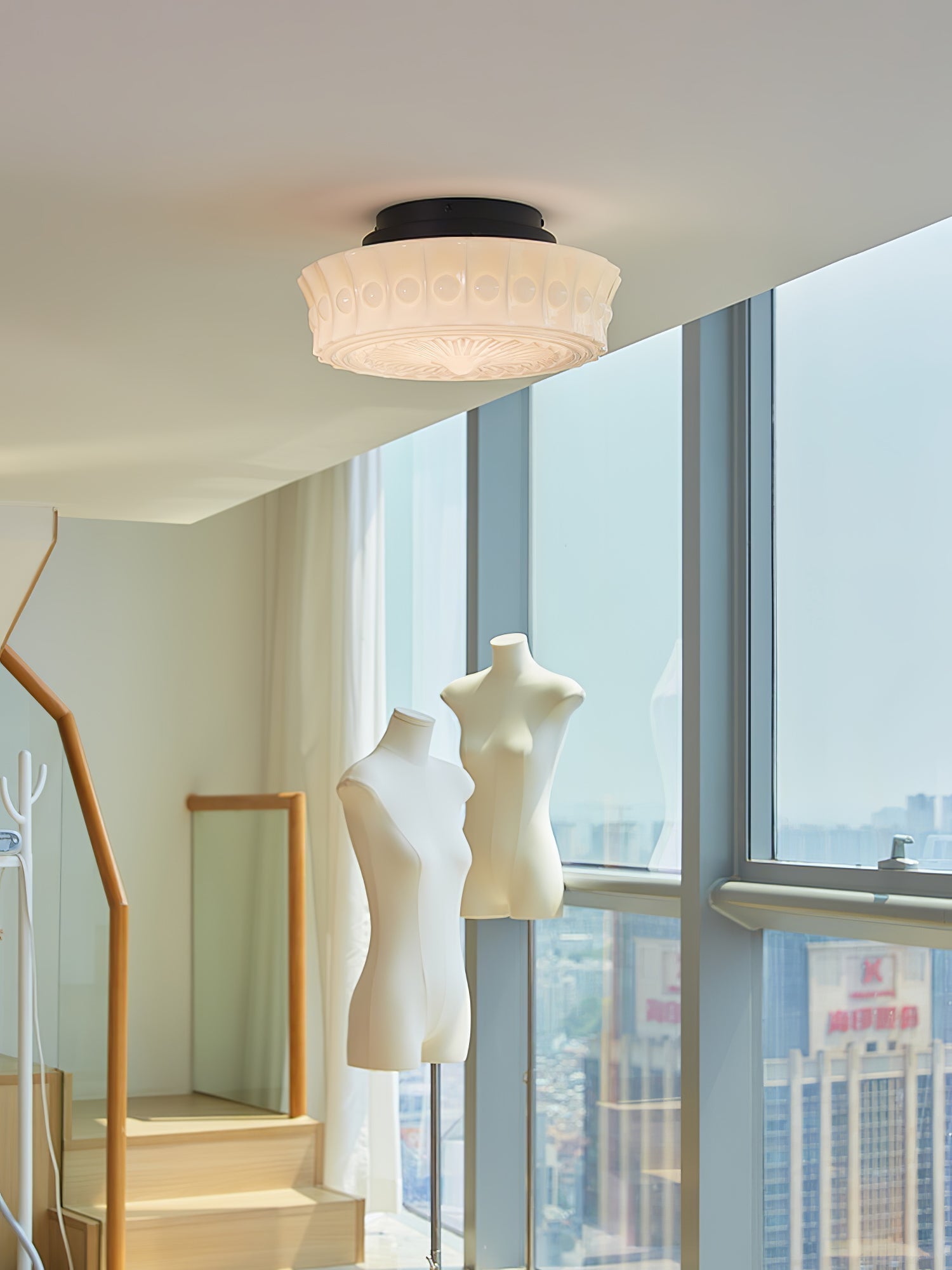 modern-round-glass-flush-mount-ceiling-light-fixture-for-living-and-dining-rooms