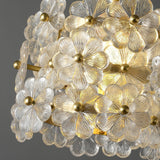 vintage-brass-and-flowered-glass-charlotte-pendant-light-fixture-for-entryway-lighting