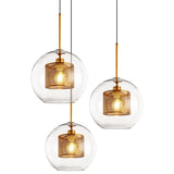 Modern Chiswick Glass Pendant Lamp for Kitchen Island and Living Room Lighting