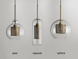 Modern Chiswick Glass Pendant Lamp for Kitchen Island and Living Room Lighting