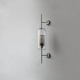 Contemporary Chiswick Glass Wall Sconce Sphere and Capsule Indoor Lighting Fixture
