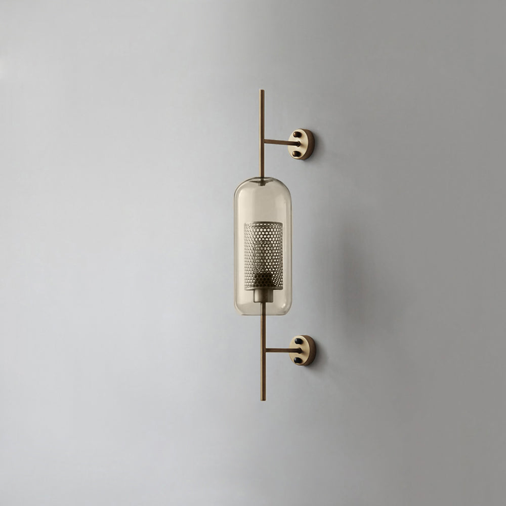 Contemporary Chiswick Glass Wall Sconce Sphere and Capsule Indoor Lighting Fixture