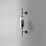 Contemporary Chiswick Glass Wall Sconce Sphere and Capsule Indoor Lighting Fixture
