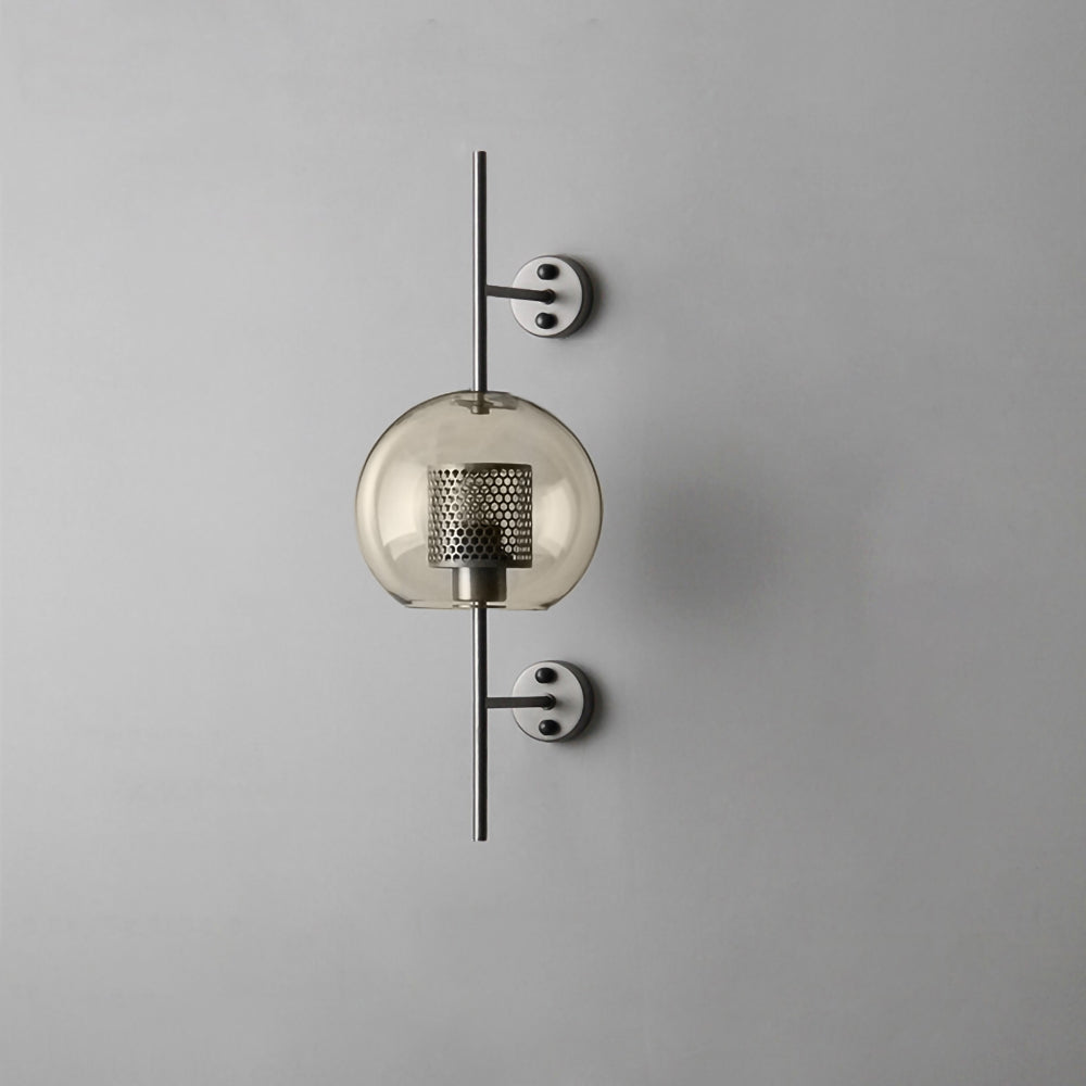 Contemporary Chiswick Glass Wall Sconce Sphere and Capsule Indoor Lighting Fixture