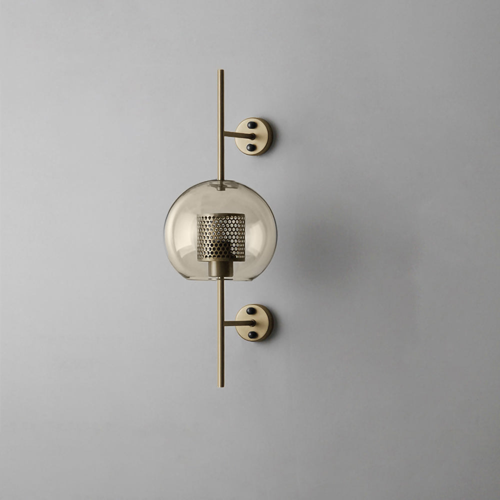 Contemporary Chiswick Glass Wall Sconce Sphere and Capsule Indoor Lighting Fixture