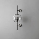 Contemporary Chiswick Glass Wall Sconce Sphere and Capsule Indoor Lighting Fixture