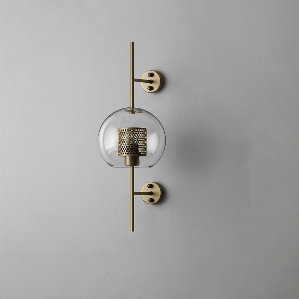 Contemporary Chiswick Glass Wall Sconce Sphere and Capsule Indoor Lighting Fixture
