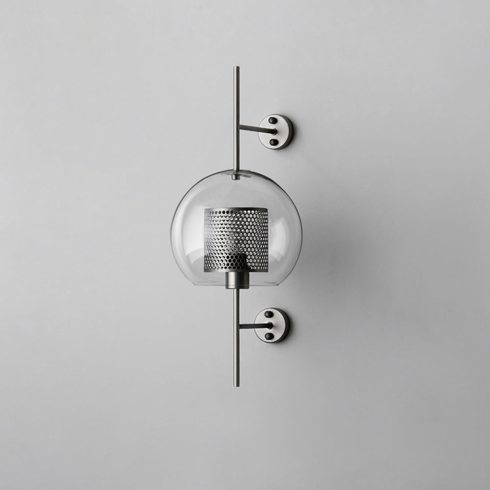 Contemporary Chiswick Glass Wall Sconce Sphere and Capsule Indoor Lighting Fixture