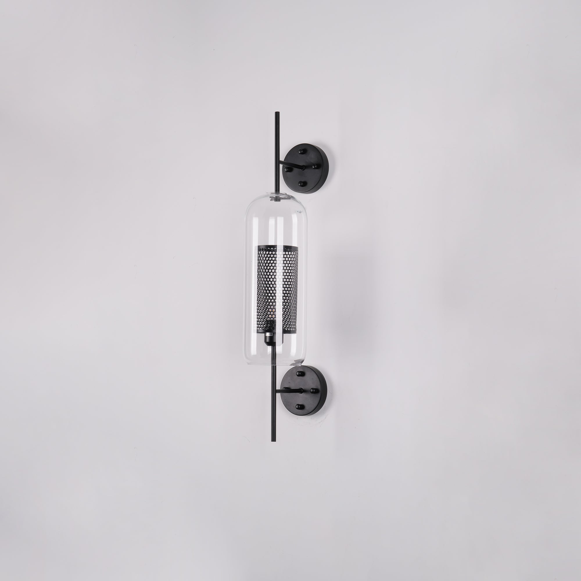 Contemporary Chiswick Glass Wall Sconce Sphere and Capsule Indoor Lighting Fixture