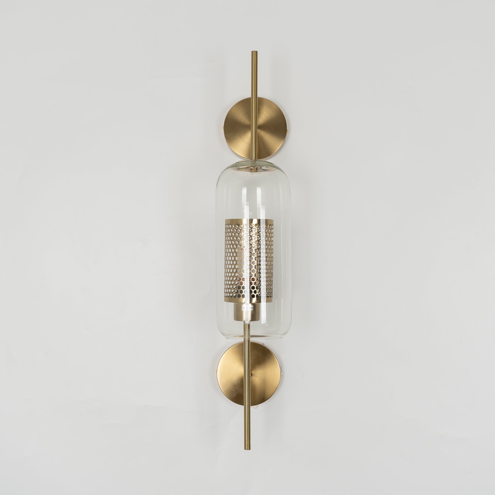Contemporary Chiswick Glass Wall Sconce Sphere and Capsule Indoor Lighting Fixture