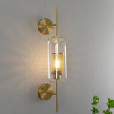 Contemporary Chiswick Glass Wall Sconce Sphere and Capsule Indoor Lighting Fixture