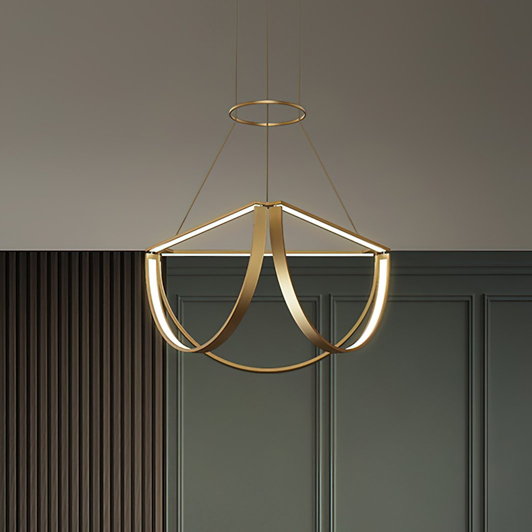 modern-semi-circular-chord-cluster-chandelier-mirror-titanium-acrylic-led-pendant-light