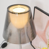 Modern Chrome Prism Table Lamp with Dual Diffuser and Polished Aluminum Base