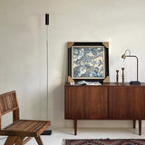 Modern Minimalist Cima Floor Lamp with Black Cylindrical Uplight Heads
