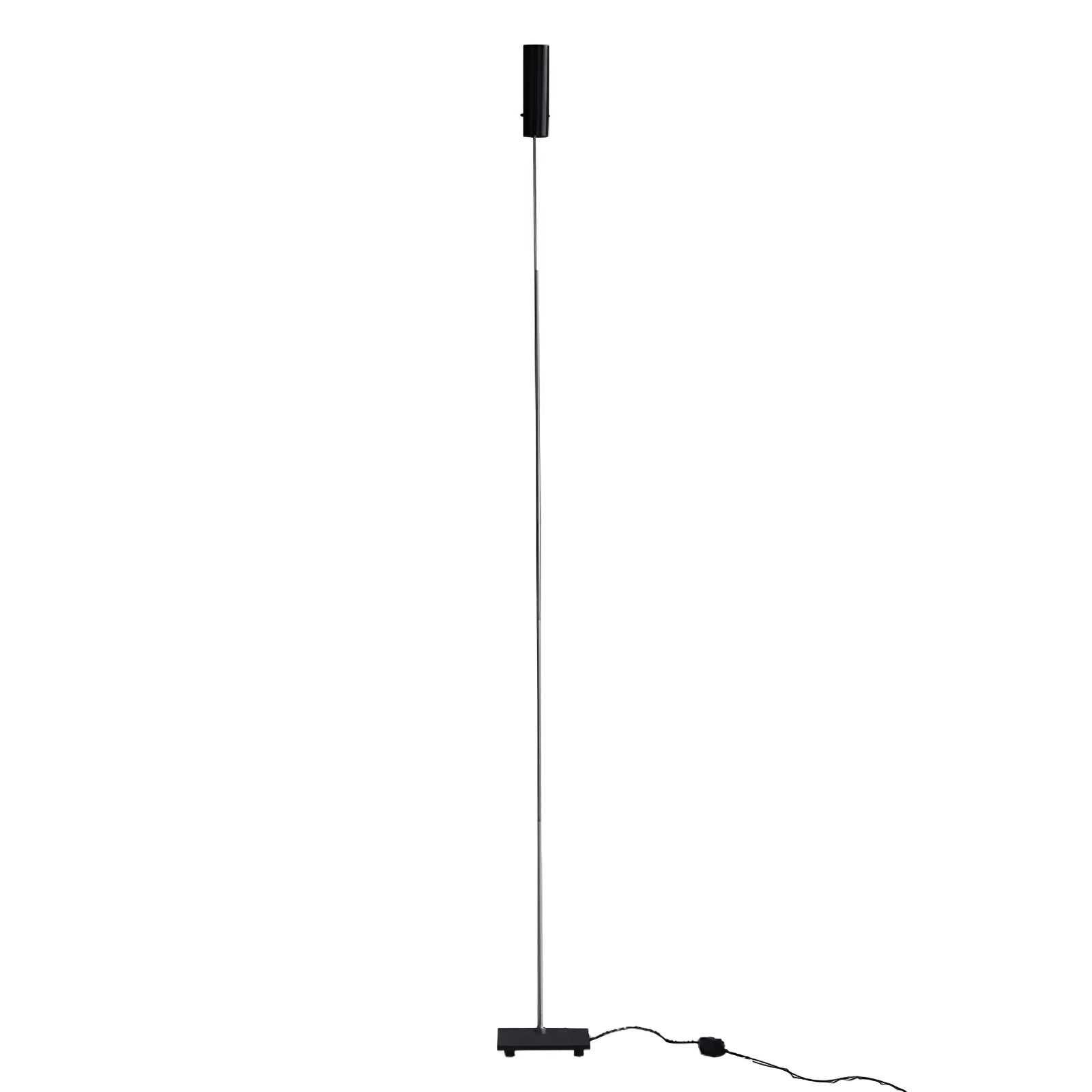 Modern Minimalist Cima Floor Lamp with Black Cylindrical Uplight Heads