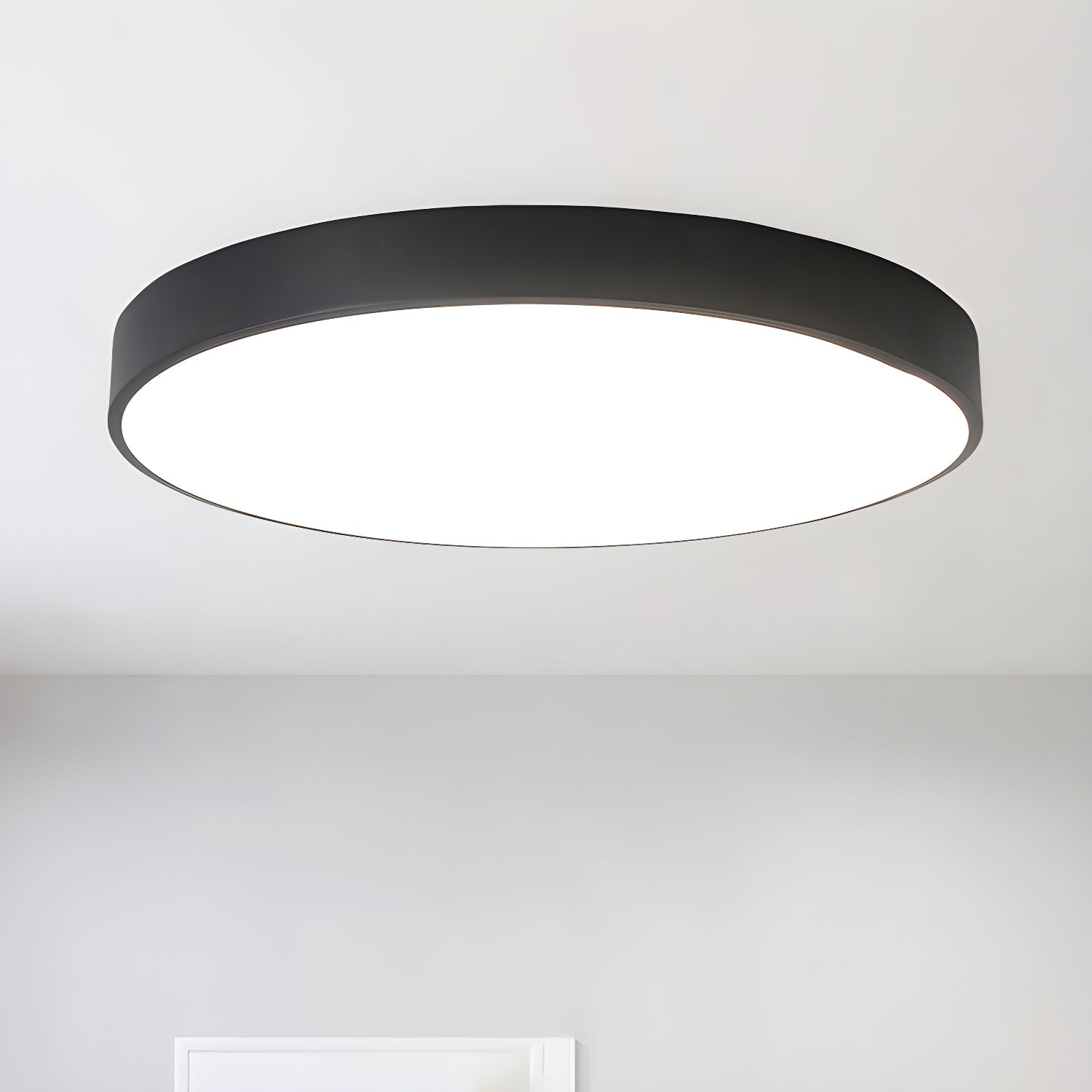 Modern Circular Slimline LED Ceiling Light Minimalist Flush Mount Overhead Fixture