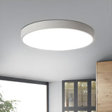 Modern Circular Slimline LED Ceiling Light Minimalist Flush Mount Overhead Fixture