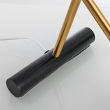 Modern Marble Table Lamp with Conical Shade and Orb Accent for Elegant Bedside and Study Lighting