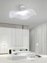 Modern White Cloud Fabric LED Ceiling Lamp for Bedroom and Kids Room