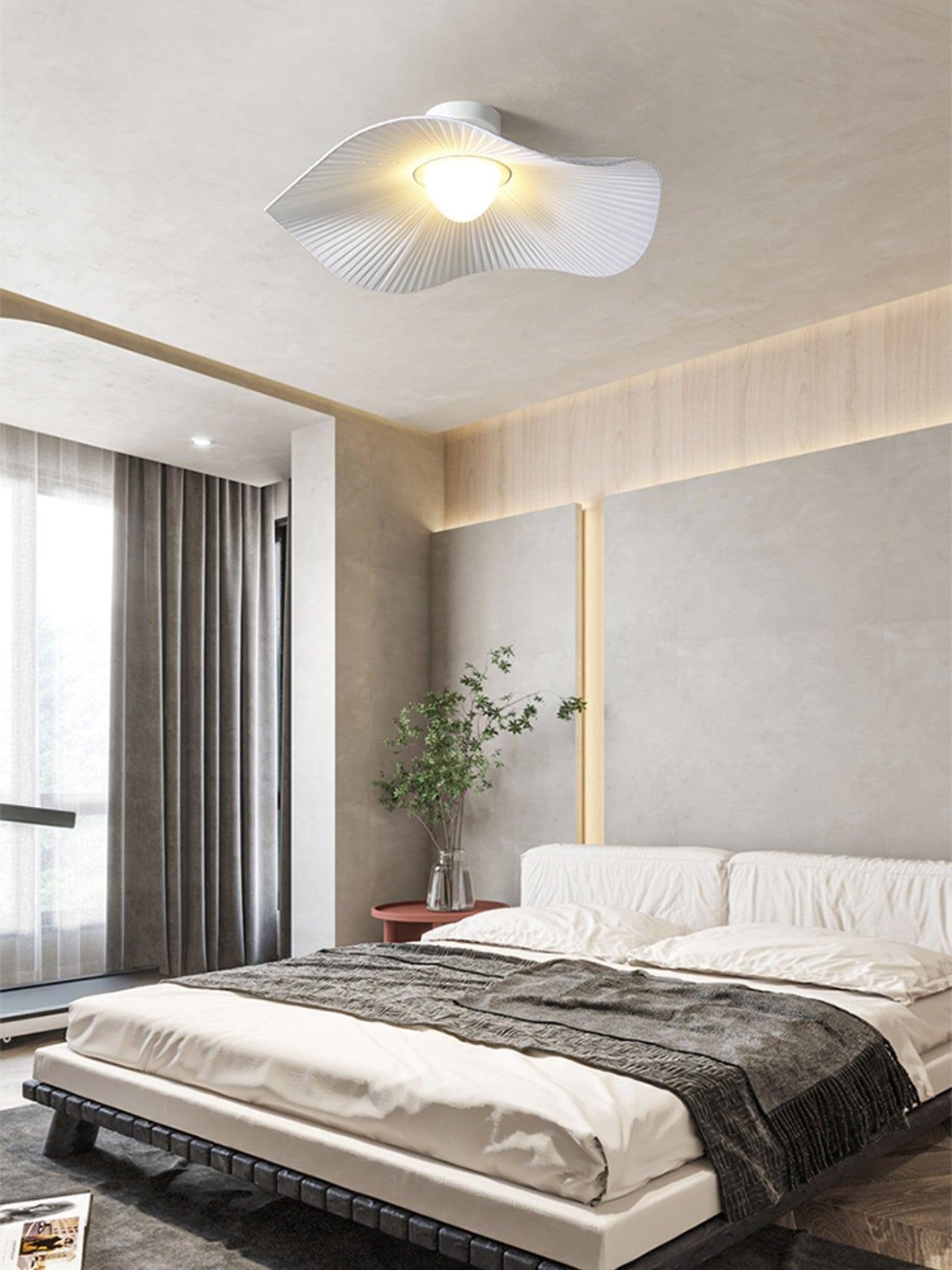 Modern White Cloud Fabric LED Ceiling Lamp for Bedroom and Kids Room