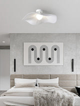 Modern White Cloud Fabric LED Ceiling Lamp for Bedroom and Kids Room
