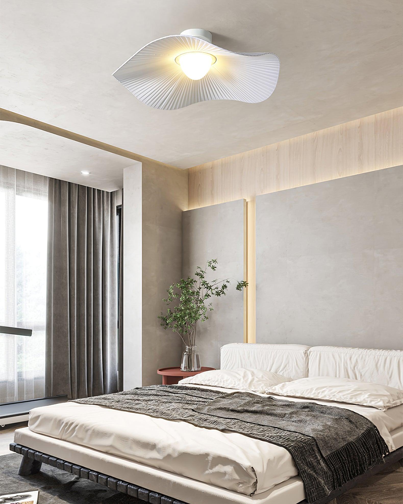 Modern White Cloud Fabric LED Ceiling Lamp for Bedroom and Kids Room