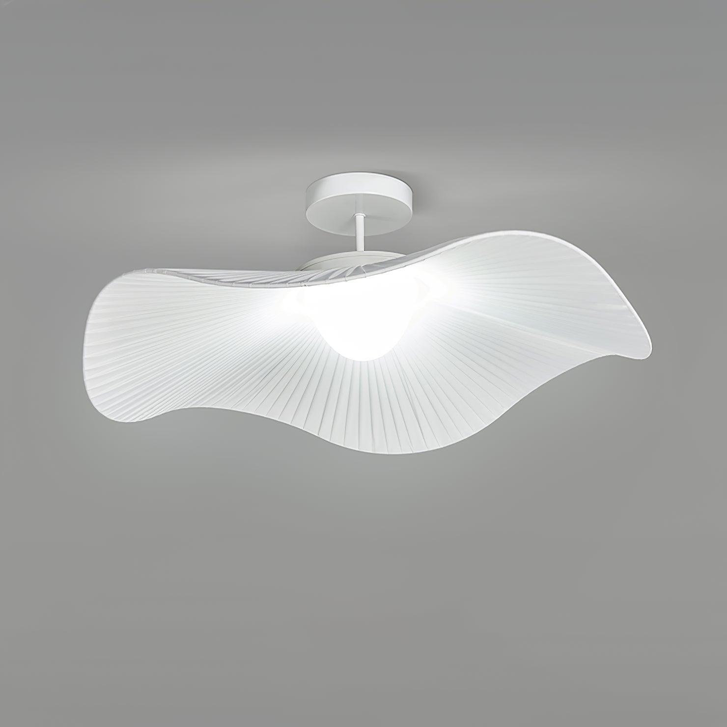 Modern White Cloud Fabric LED Ceiling Lamp for Bedroom and Kids Room